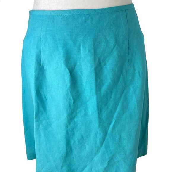 Vintage Campaganie Internationale Express Linen silk blend suit skirt top - Picture 3 of 8